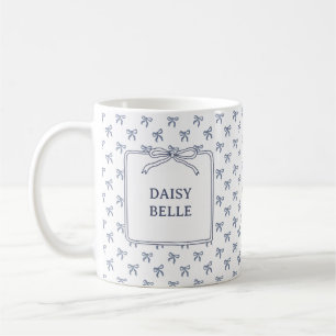 Taza De Café Un pequeño lazo azul coqueto de vaquero bebé
