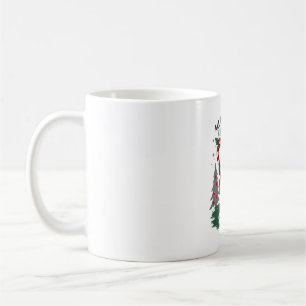 Taza De Café Un Perezoso Para Navidad. Lindo, Perezoso De Navid