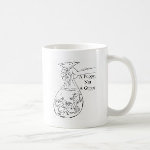 Taza De Café Un perrito, no un bolso del Guppy de guppies