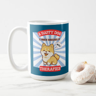 Taza De Café Un perro feliz Shiba perro lindo