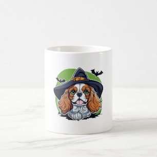 Taza De Café Un perro que lleva un sombrero de brujas con murci