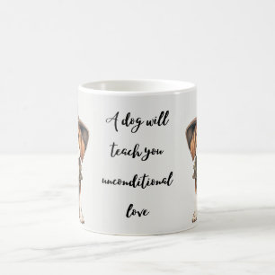 Taza De Café un perro te enseñará amor incondicional