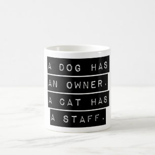 Taza De Café Un Perro Tiene Un Propietario