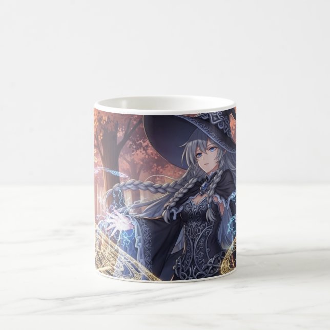 Taza De Café Un personaje femenino animado