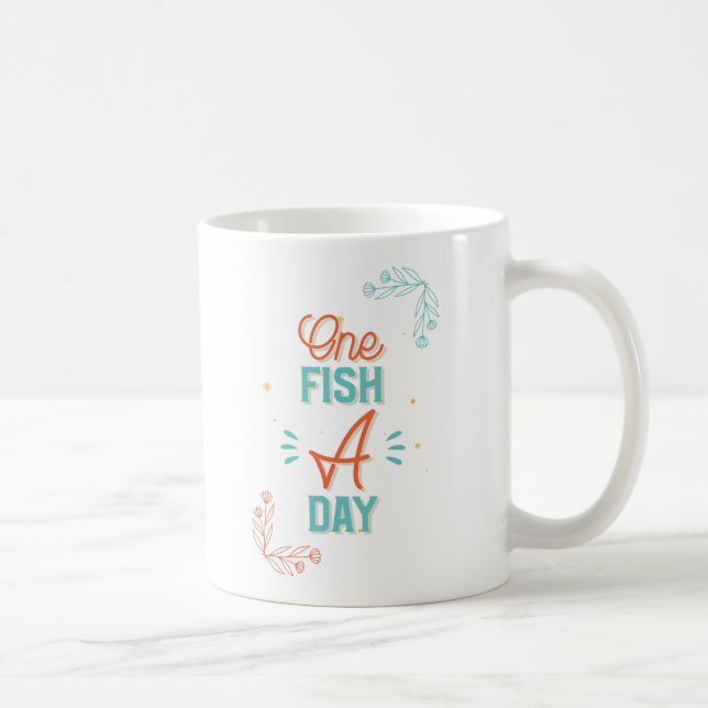 Taza De Café Un pez al día (Derecha)