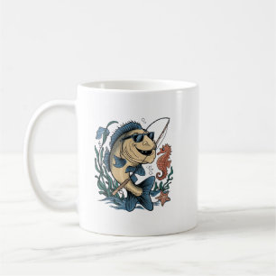 Taza De Café un pez sonriente