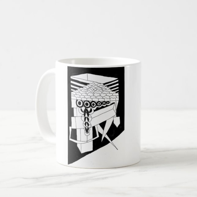 Taza De Café Un Pie Fuera (Anverso izquierdo)