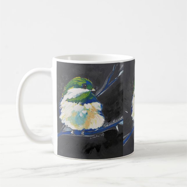 Taza De Café Un poco azul - Mug clásico (Izquierda)