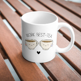 Taza De Café Un poco divertido trabajo de moda y mejor té café 