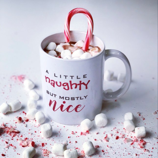 Taza De Café Un poco travieso, en su mayoría buenos Navidades. (Subido por el creador)