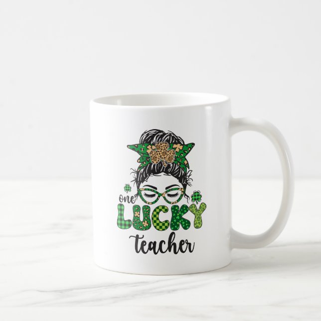 Taza De Café Un profesor afortunado - Día de San Patricio (Derecha)