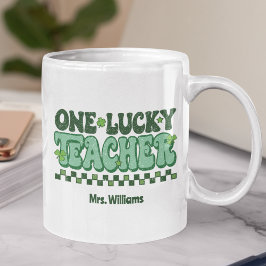 Taza De Café Un profesor afortunado el Día de San Patricio