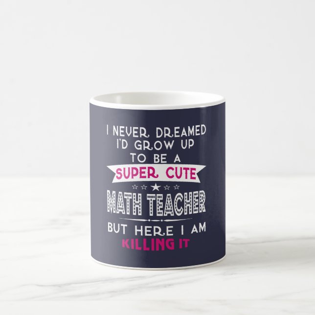 Taza De Café Un profesor de matemáticas lindo estupendo (Centro)