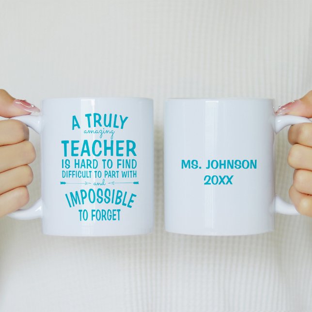 Taza De Café Un profesor verdaderamente asombroso, Turquesa, un (Subido por el creador)