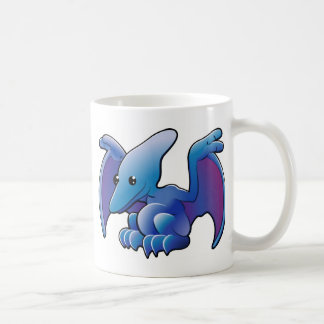 Taza De Café Un pterodactyl o un pteranodon amistoso lindo del