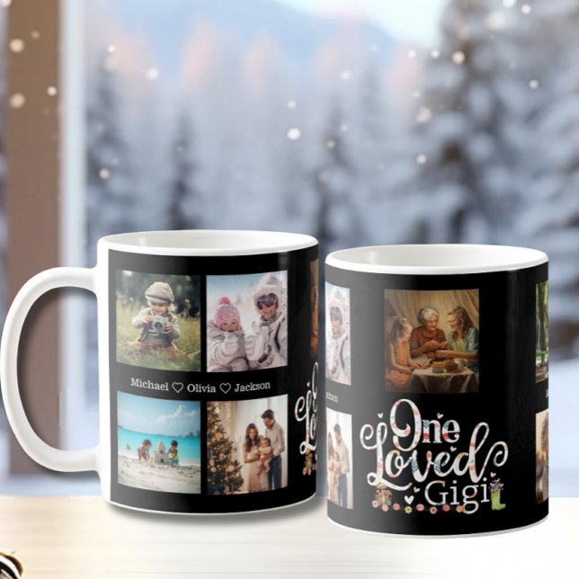 Taza De Café Un querido Gigi Nietos 9 Collage de fotos (Subido por el creador)