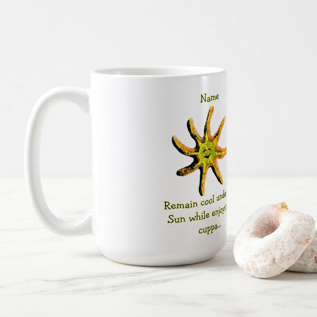 Taza De Café Un rayo de felicidad (Con donut)