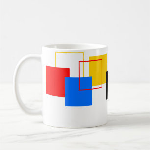 Taza De Café Un Rectángulo Simple En Su Mug