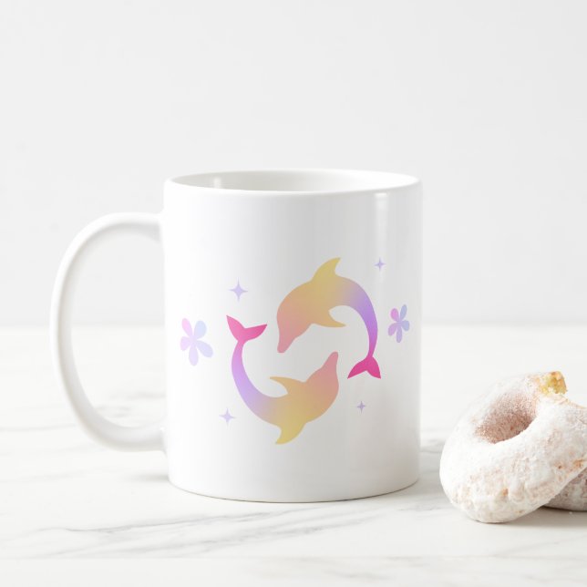 Taza De Café Un regalo de leche infantil y juguetón (Con donut)