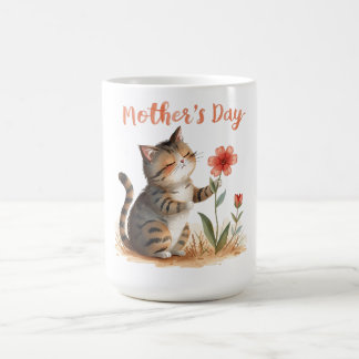 Taza De Café Un regalo de un gatito para mamá