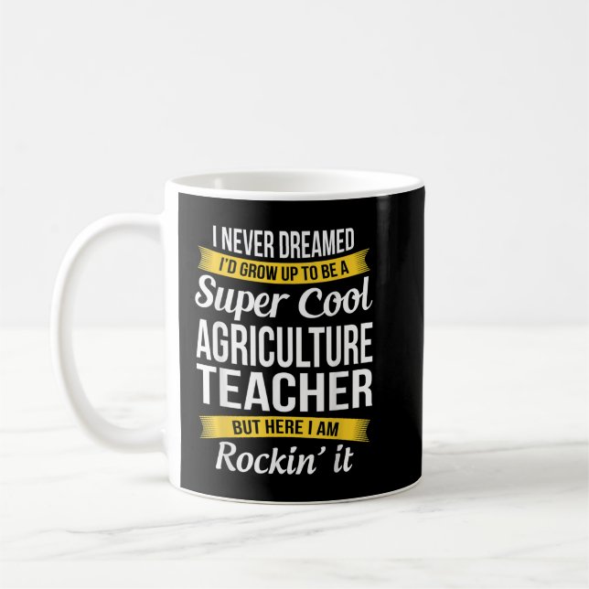 Taza De Café Un regalo divertido para el profesor de agricultur (Izquierda)
