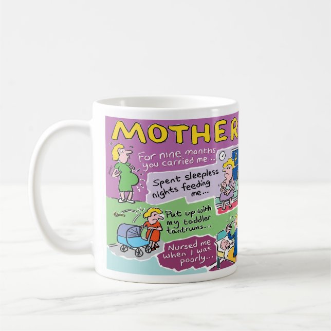 Taza De Café Un regalo divertido para la Mamá. Cumpleaños diver (Izquierda)