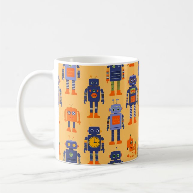 Taza De Café un robot único y divertido. (Izquierda)