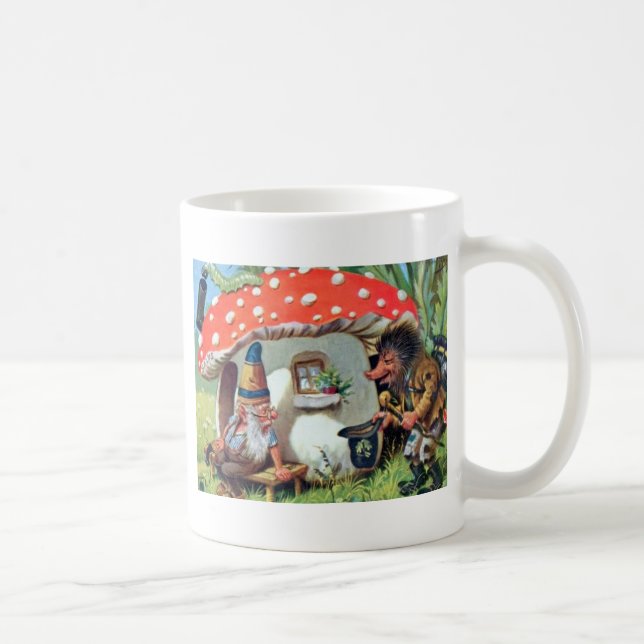 Taza De Café Un romance viviendo en una cabaña de champiñones (Derecha)
