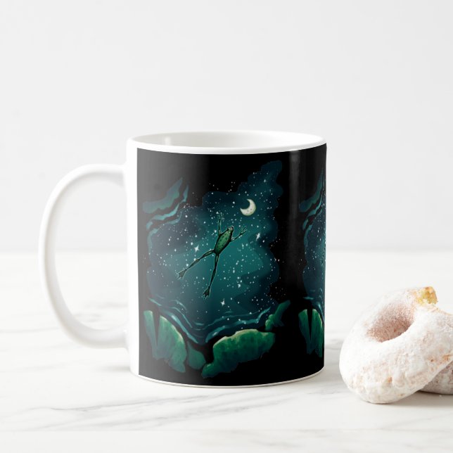 Taza De Café Un salto sobre la luna (Con donut)