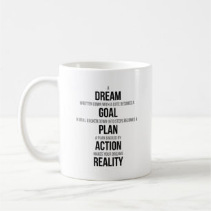 Taza De Café Un sueño anotado con una fecha se convierte en un