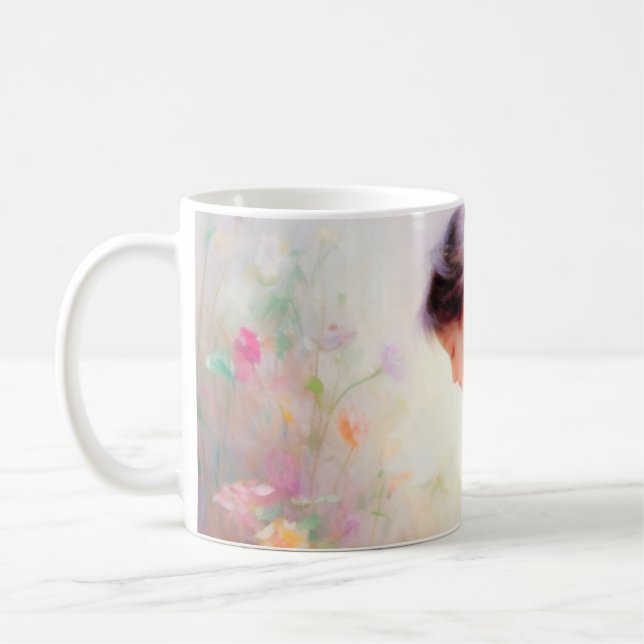 Taza De Café Un sueño de Dios de flores (Izquierda)