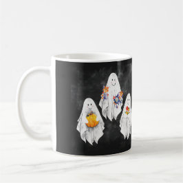 Taza De Café Un tazón con acuarela con temática de Halloween