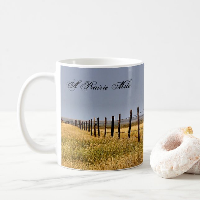 Taza De Café Un tazón de café de la milla de la pradera (Con donut)