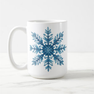 Taza De Café Un tazón de té con copo de nieve