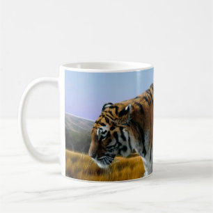 Taza De Café Un tigre que vadea en el agua