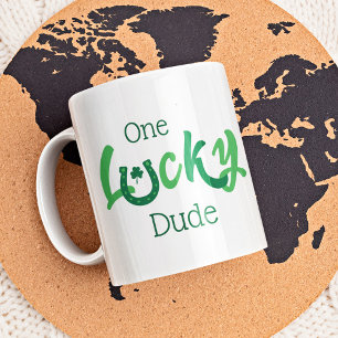 Taza De Café Un Tipo Afortunado   Día de San Patricio Personali