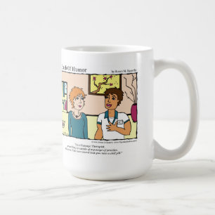 Taza De Café "Un toque de humor": peluche de masajista