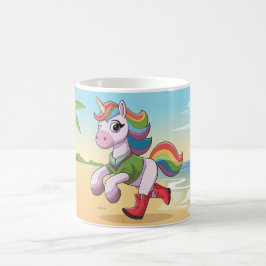 Taza De Café Un unicornio rojo