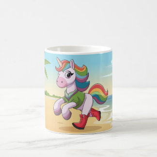 Taza De Café Un unicornio rojo