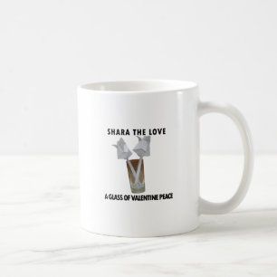 Taza De Café Un vaso de paz de San Valentín.