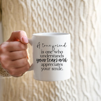 Taza De Café Un verdadero amigo, Mejor Amigoversario