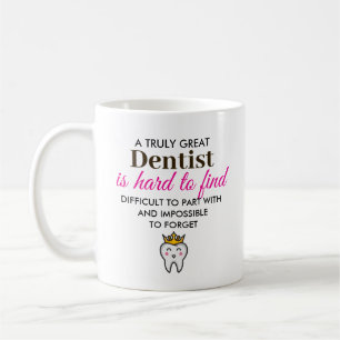 Taza De Café Un verdadero gran dentista - Nombre personalizado