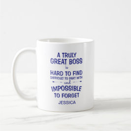 Taza De Café Un verdadero gran jefe azul real personalizado