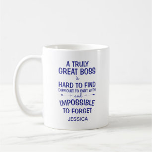 Taza De Café Un verdadero gran jefe azul real personalizado