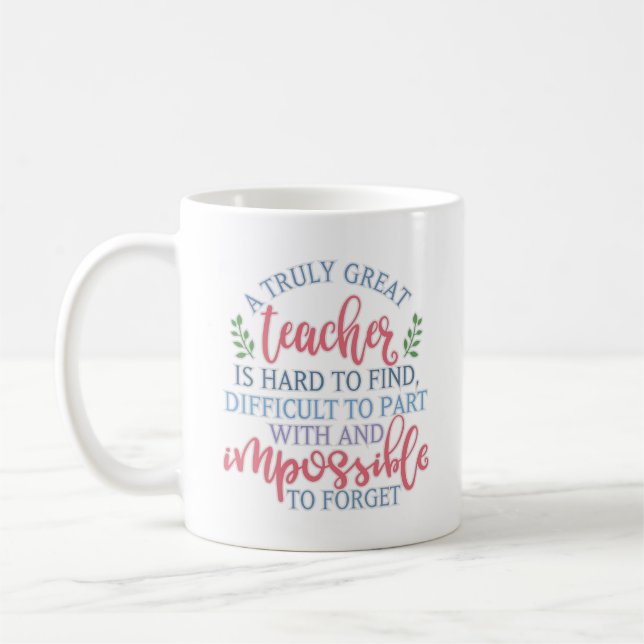 Taza De Café Un verdadero gran maestro diciendo (Izquierda)