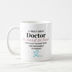 Taza De Café Un verdadero gran Médico - difícil de olvidar