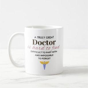 Taza De Café Un verdadero gran Médico - Nombre personalizado