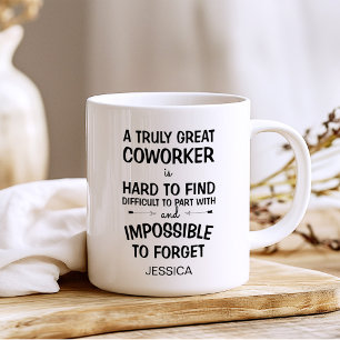 Taza De Café Un verdadero gran trabajador con nombre