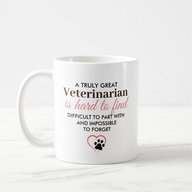 Taza De Café Un verdadero gran veterinario - nombre personaliza (Izquierda)