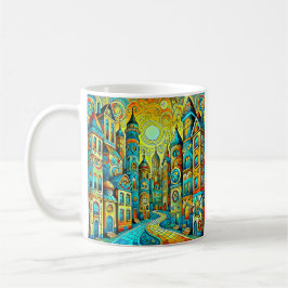 Taza De Café Un ville aux aurores 